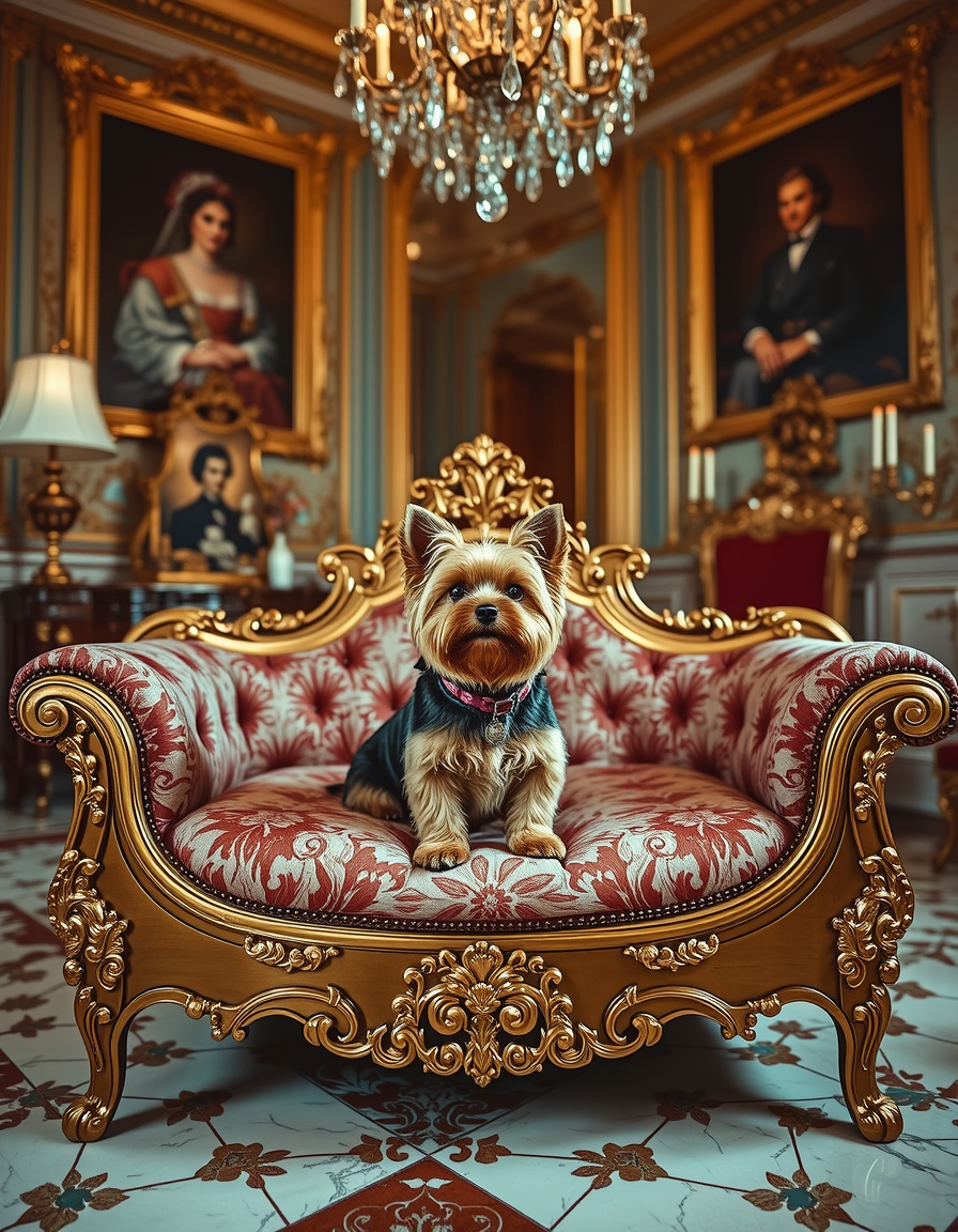 A photo of a well-groomed Yorkshire Terrier, the b_00002_.png